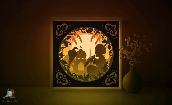 Download Snake Charmer Papercut Lightbox Template - Premium Resources