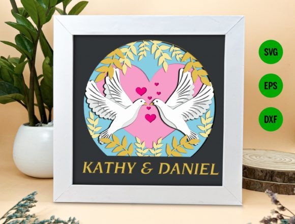Download Wedding Dove Papercut Lightbox - Premium Resources