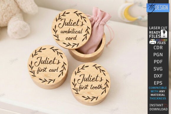 Download Baby Keepsake Memory Box Laser Cut | CNC - Keepsake Collection