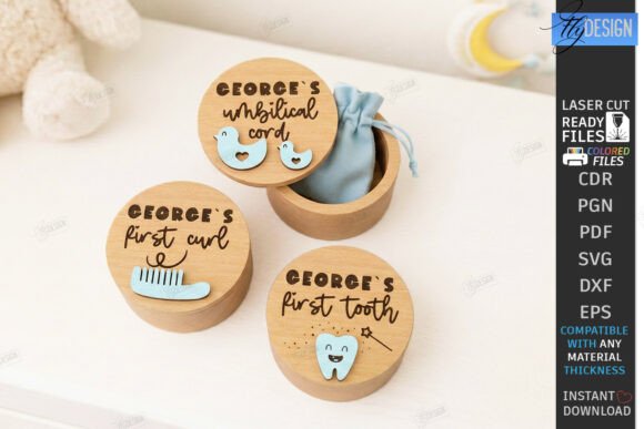 Download Baby Keepsake Memory Box Laser Cut | CNC - Keepsake Collection