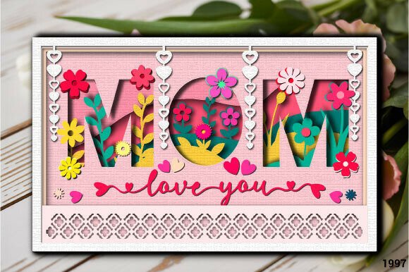 Download Mom Shadow Box Card SVG Layer 1997 - Mom shadow box Collection