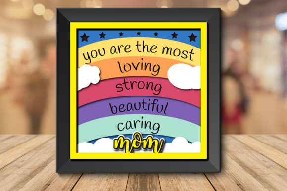 Download Rainbow Loving Mom Shadow Box - Mom shadow box Collection
