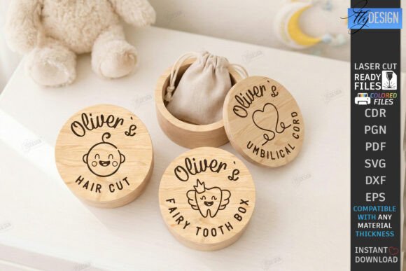 Download Baby Keepsake Memory Box Laser Cut | CNC - Keepsake Collection