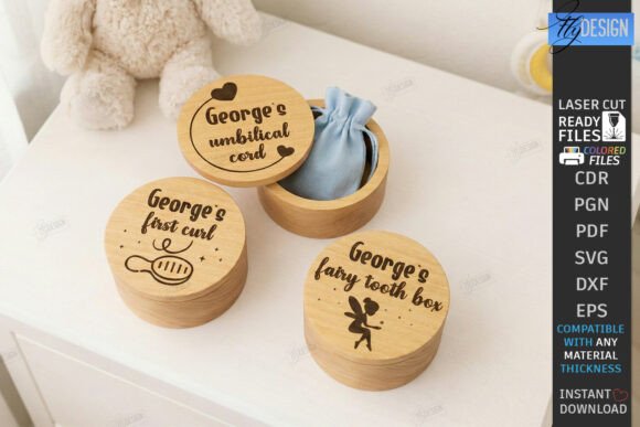 Download Baby Keepsake Memory Box Laser Cut | CNC - Keepsake Collection