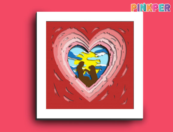 Download Pets Heart Papercut Lightbox - Premium Resources